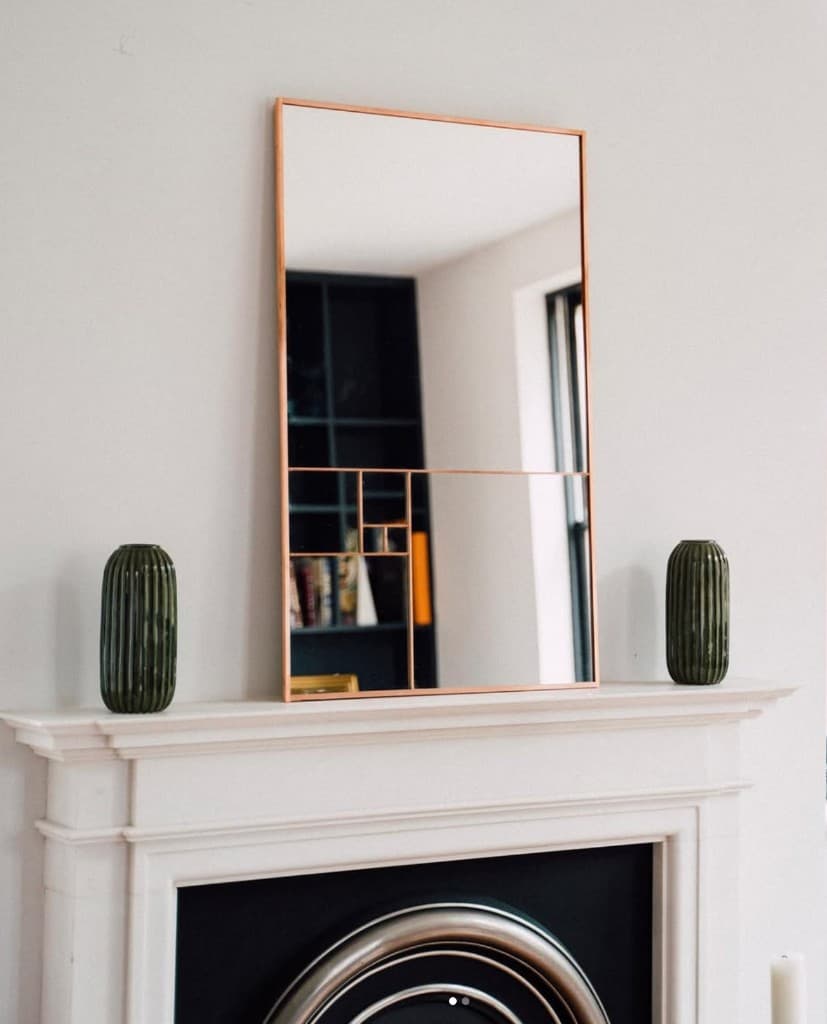 Fibonacci Mirror, A spiralling study in proportion, drawn from nature's own geometry.