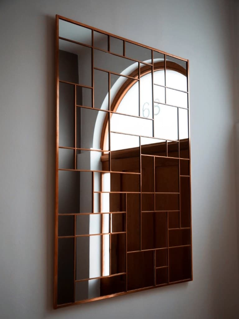 Mirrors, Refraction, framed in copper.